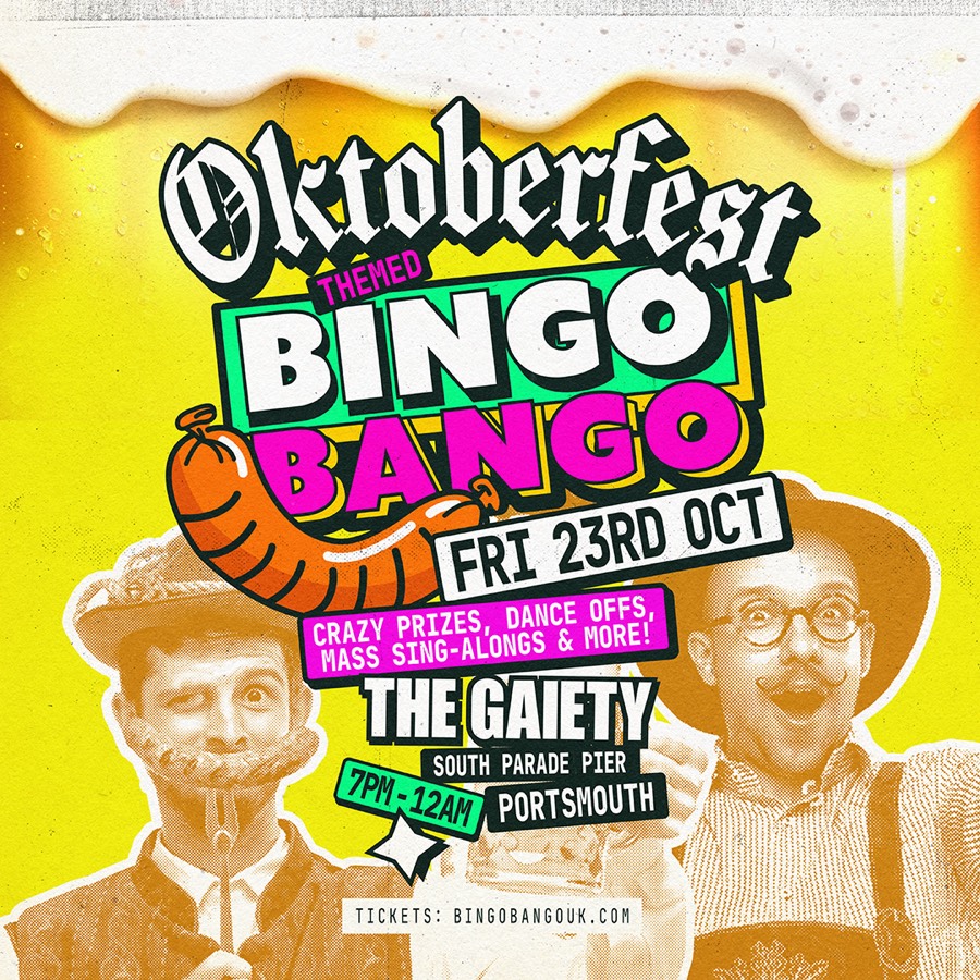 Oktoberfest themed Bingo Bango at The Gaiety, Portsmouth, Friday 23 October 2026